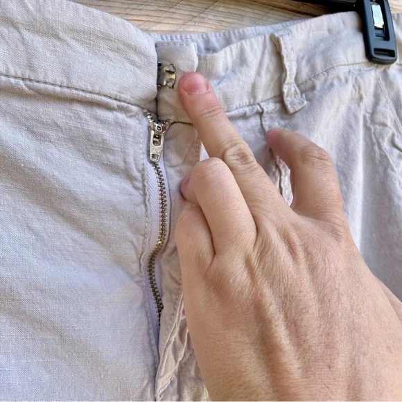 Frank & Eileen Jameson Italian Performance Linen cropped jogger pants - Picture 4 of 12